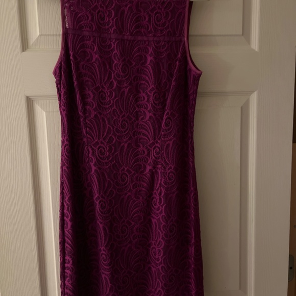 Laundry by Shelli Segal Pixie Purple Cocktail Dress Size 4 New with Tags - Picture 2 of 3
